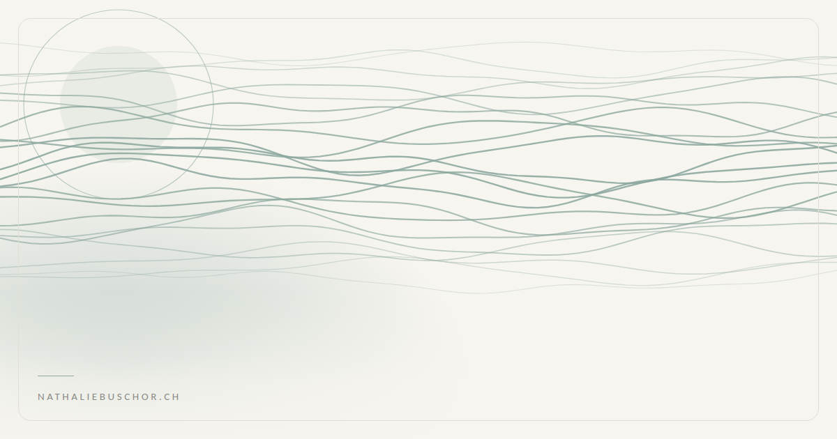 Flowing sage-green lines – cover image for the article on menopause and books