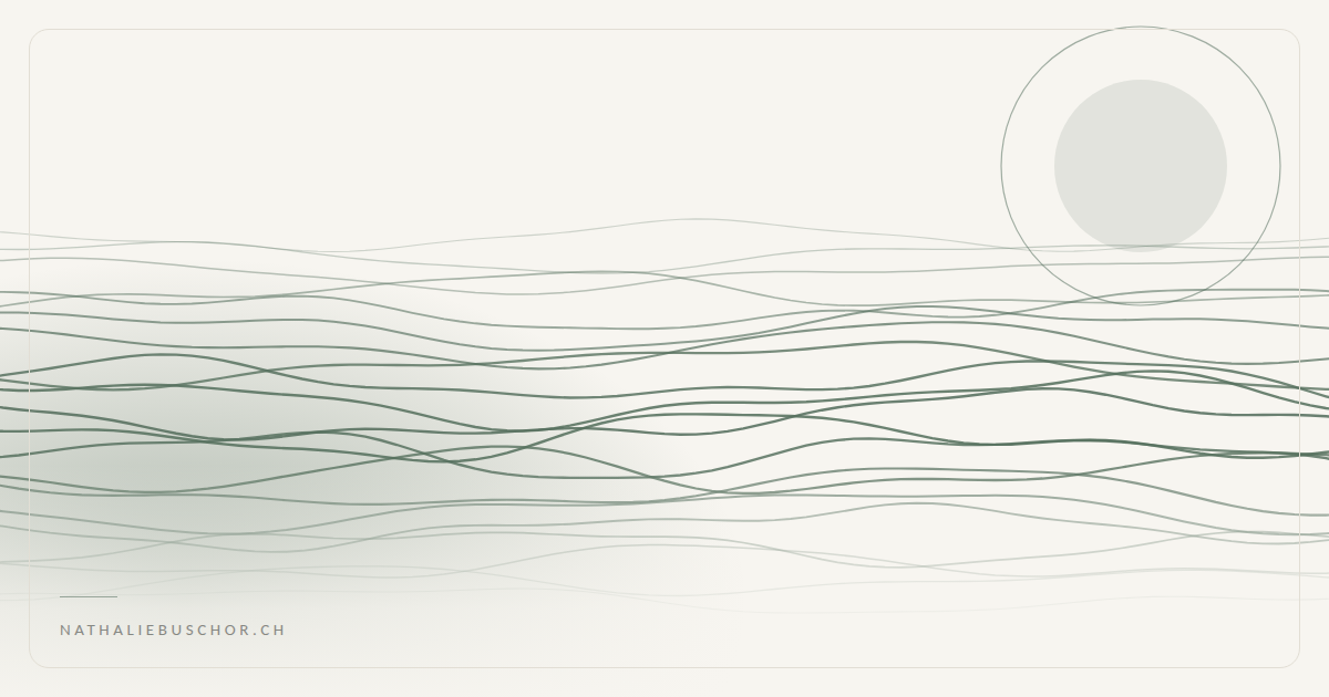 Calmly flowing green lines – cover image for the article on writing in hard times